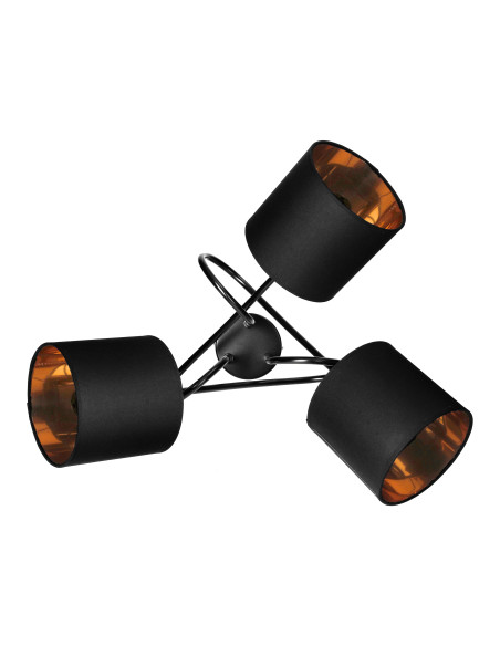 VIGO lampa wisząca moc max. 3x60W, E27, czarna