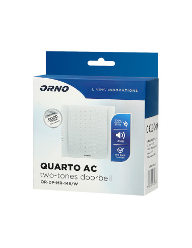 Dzwonek elektromechaniczny dwutonowy QUARTO AC,...
