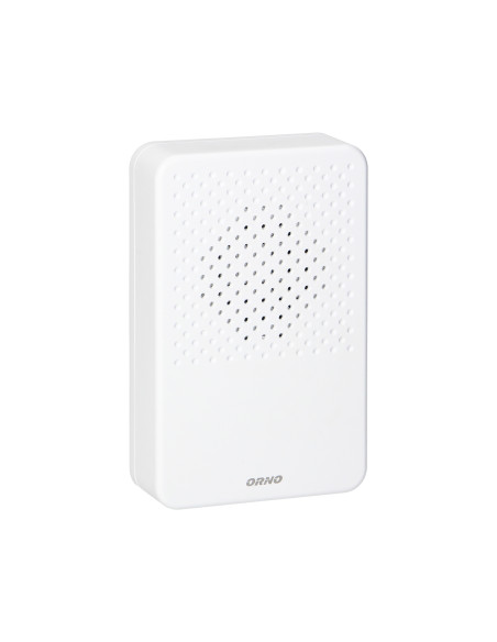 Dzwonek przewodowy elektroniczny jednotonowy LARK MAXI AC, 230V, śnieżnobiały