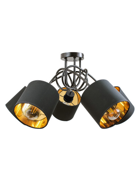 VIGO lampa wisząca, moc max. 5x60W, E27, czarna