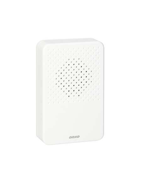 Dzwonek przewodowy elektroniczny jednotonowy LARK MAXI AC, 230V, biały