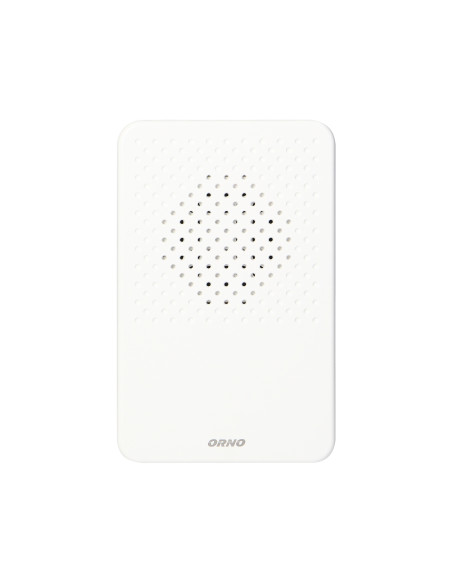 Dzwonek przewodowy elektroniczny jednotonowy LARK MAXI AC, 230V, biały