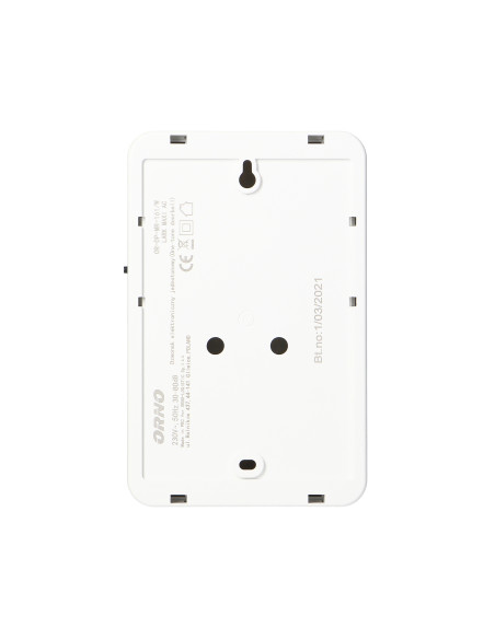 Dzwonek przewodowy elektroniczny jednotonowy LARK MAXI AC, 230V, biały