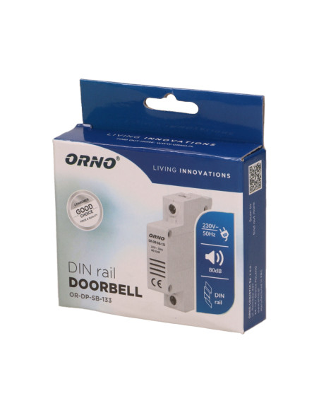 Dzwonek przewodowy na szynę DIN-1 moduł