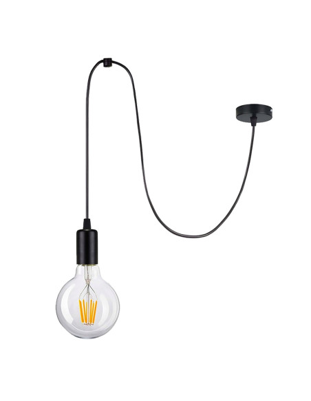 LINO lampa wisząca, moc max. 1x60W, E27, czarna