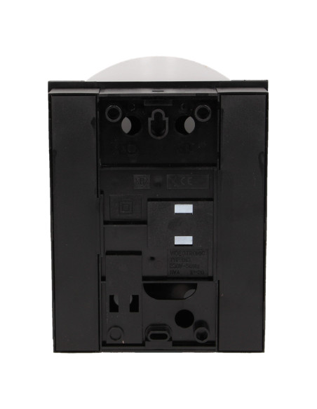 Dzwonek elektromechaniczny dwutonowy TON COLOR 8V, czarno-srebrny