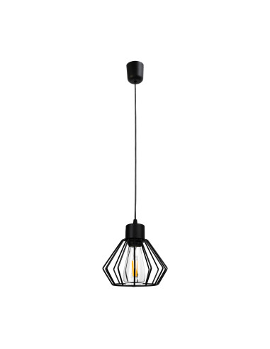 PINO lampa wisząca, moc max. 1x60W, E27, czarna