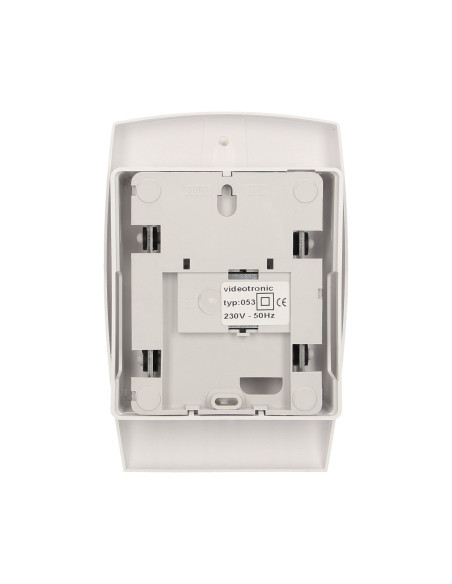 Dzwonek elektromechaniczny dwutonowy 230V, biały