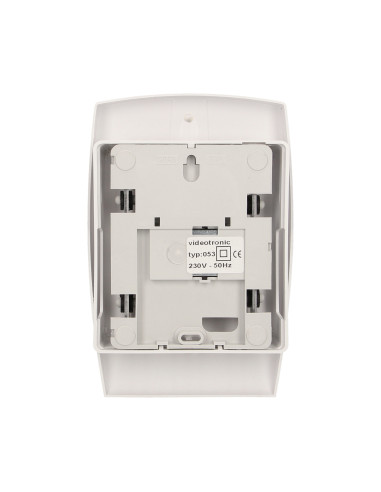 Dzwonek elektromechaniczny dwutonowy 230V, biały